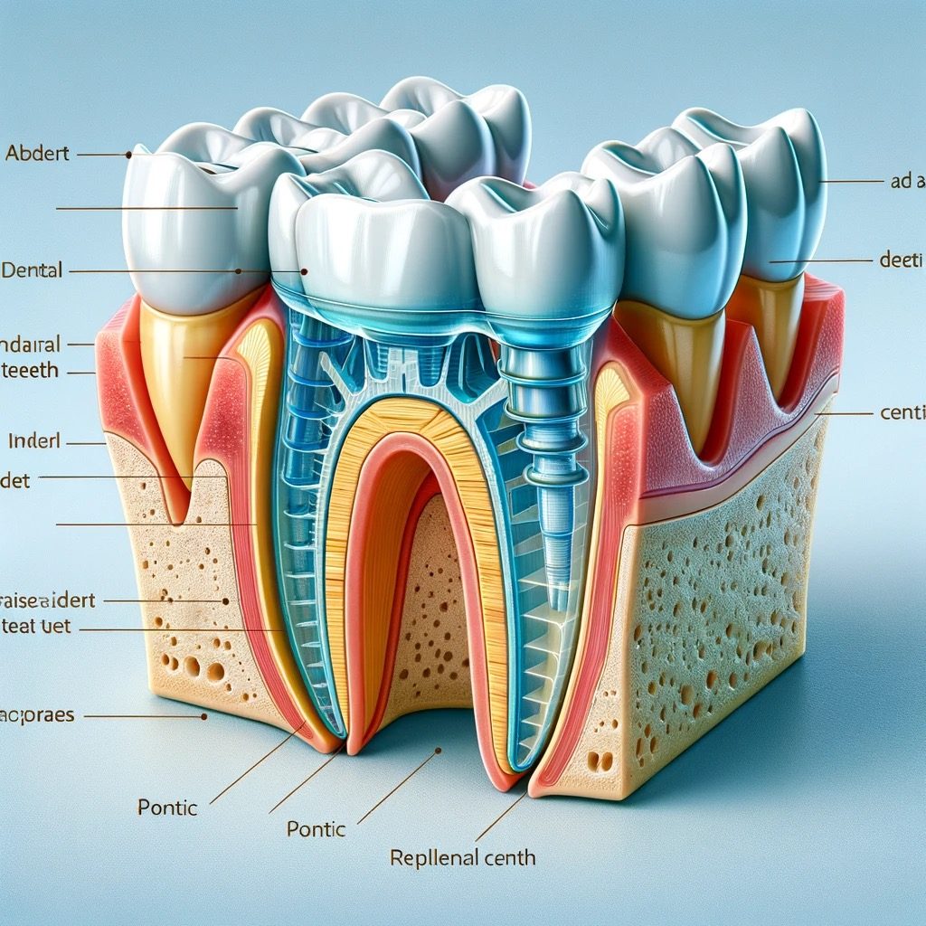 estructura puente dental